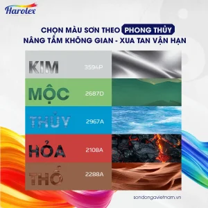 Chọn màu sắc theo phong thủy