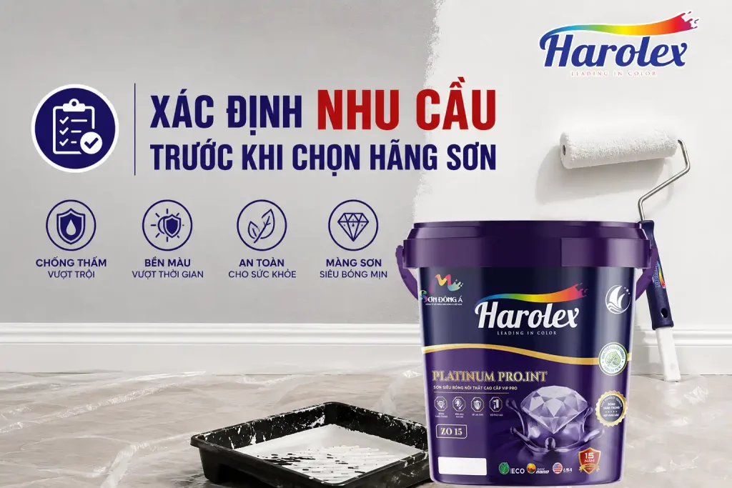 Xác định nhu cầu trước khi chọn hãng sơn