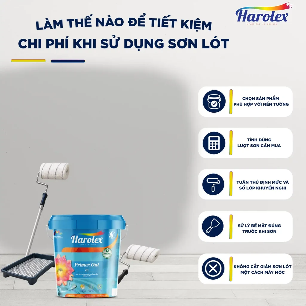 Làm thế nào để tiết kiệm chi phí khi sử dụng sơn lót?