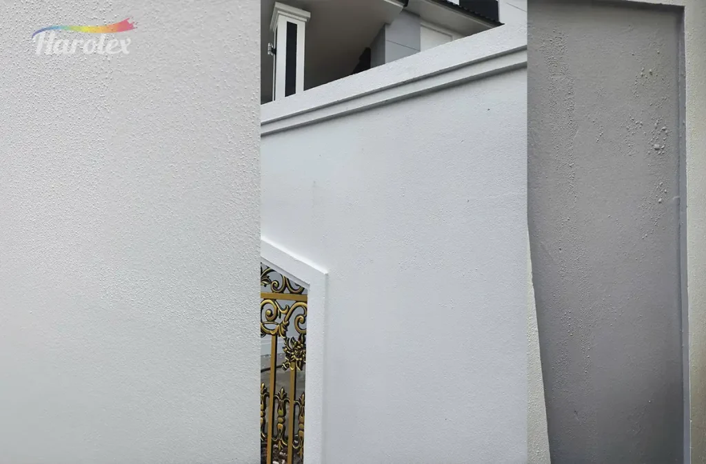 Không nên cố sơn khi tường còn ẩm để chạy tiến độ