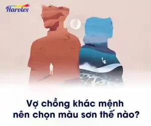 Vợ chồng khác mệnh nên chọn màu sơn thế nào?