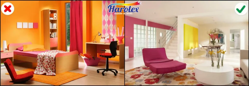 Những sai lầm khi phối màu sơn nội thất HAROLEX nhiều người hay mắc phải